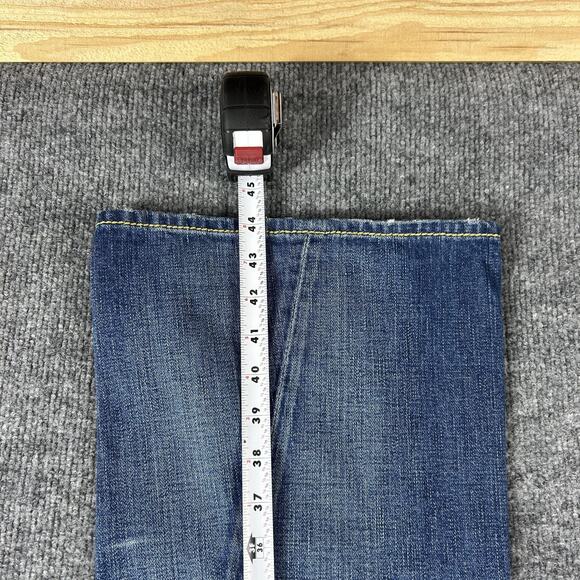 Vintage True Religion Jeans Womens 32 Blue Rainbow Joey Bootcut Y2k Made USA 90s - Picture 15 of 15